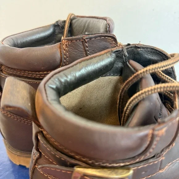 Johnston & Murphy Lombard Cap Toe Rich Brown Lace-Up Boots Size 10 M - Picture 9 of 12